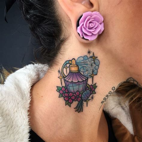 temporary tattoo with perfume